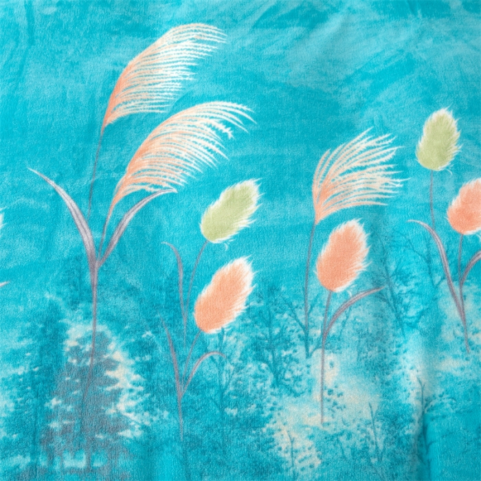 91家纺网 家纺一手货源 找家纺 畅畅 2023新款加厚260克全消光牛奶棉印花臻棉绒四件套 隐约森林兰