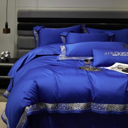 新款100支长绒棉宽边刺绣套件