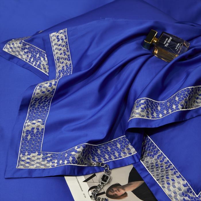 91家纺网 家纺一手货源 找家纺 新款100支长绒棉宽边刺绣套件