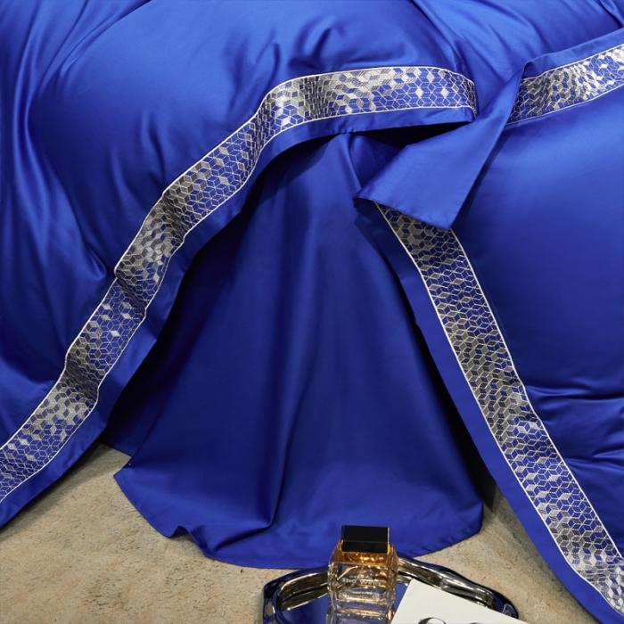 91家纺网 家纺一手货源 找家纺 新款100支长绒棉宽边刺绣套件