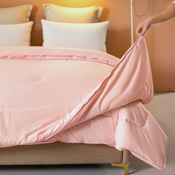 91家纺网 家纺一手货源 找家纺 （总）瑜珠2025超柔云感大豆被二合一子母被拉链款加厚冬被春秋被子被芯