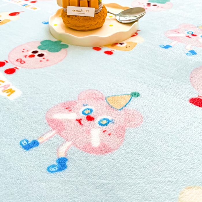 91家纺网 家纺一手货源 找家纺 安哆啦家纺 2024新款高克重牛奶绒印花单床笠 奶酪芝士