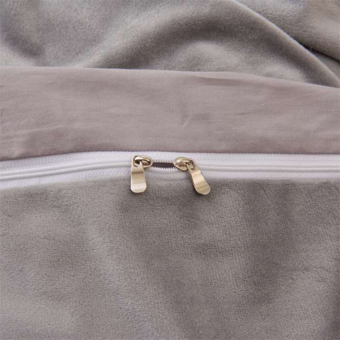 91家纺网 家纺一手货源 找家纺 凌云 2025新款棉加绒全棉宝宝绒大床款床垫套 简约灰