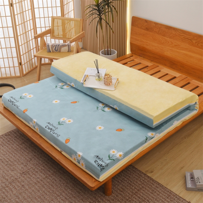 91家纺网 家纺一手货源 找家纺 凌云 2025新款棉加绒全棉宝宝绒大床款床垫套 小雏菊