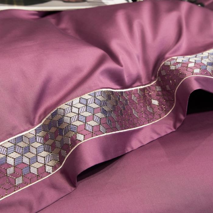 91家纺网 家纺一手货源 找家纺 新款100支长绒棉宽边刺绣套件