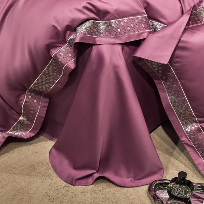 91家纺网 家纺一手货源 找家纺 新款100支长绒棉宽边刺绣套件