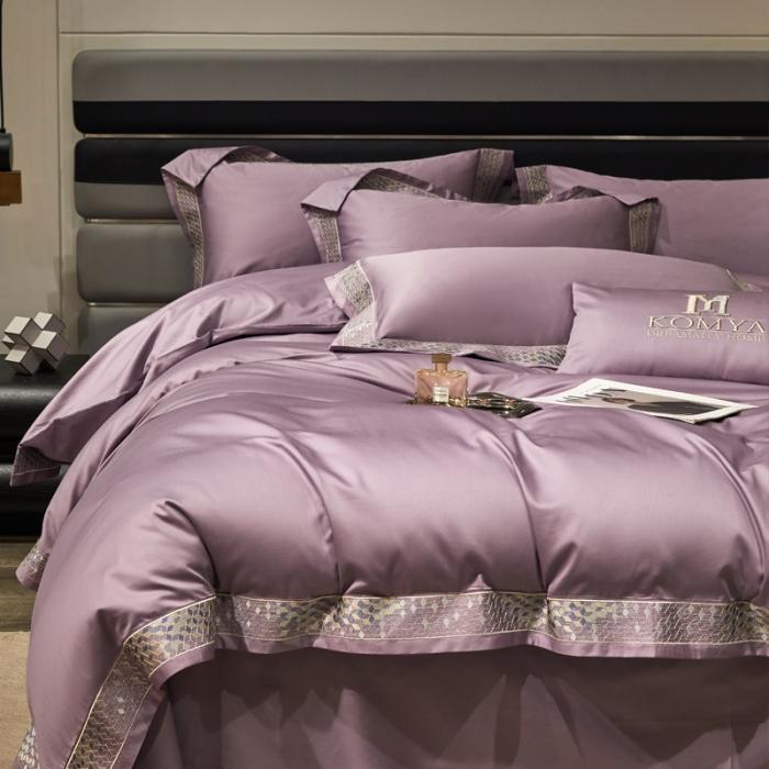 91家纺网 家纺一手货源 找家纺 新款100支长绒棉宽边刺绣套件