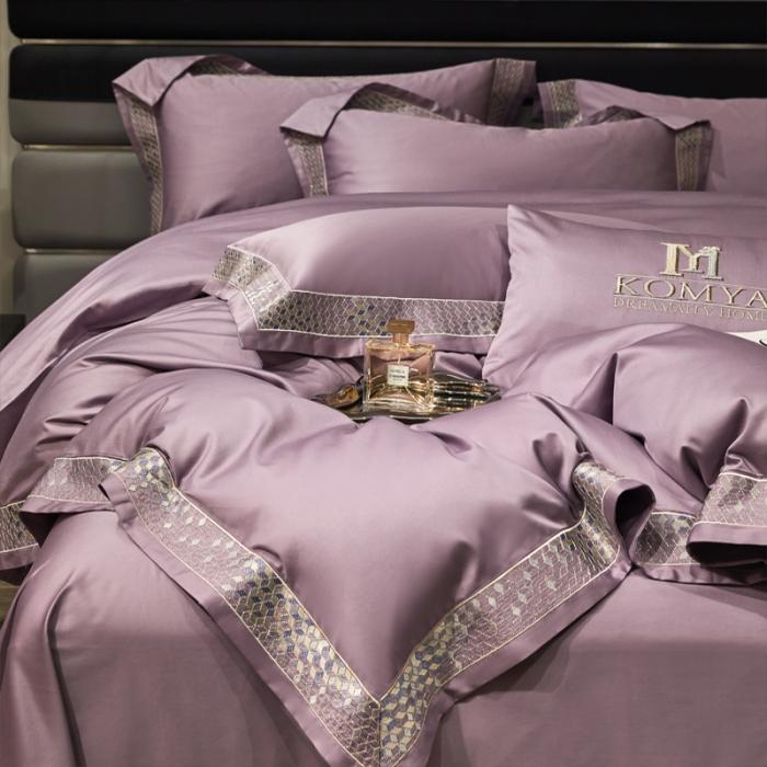 91家纺网 家纺一手货源 找家纺 新款100支长绒棉宽边刺绣套件