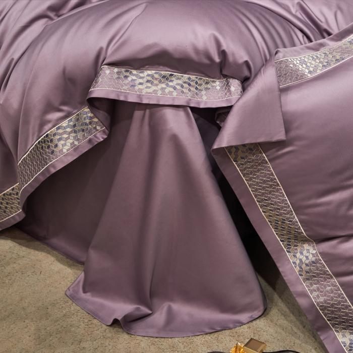 91家纺网 家纺一手货源 找家纺 新款100支长绒棉宽边刺绣套件