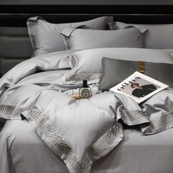 91家纺网 家纺一手货源 找家纺 新款100支长绒棉宽边刺绣套件