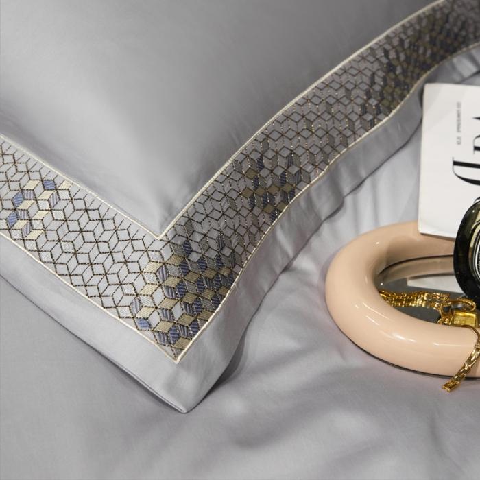 91家纺网 家纺一手货源 找家纺 新款100支长绒棉宽边刺绣套件