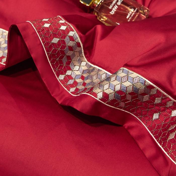 91家纺网 家纺一手货源 找家纺 新款100支长绒棉宽边刺绣套件