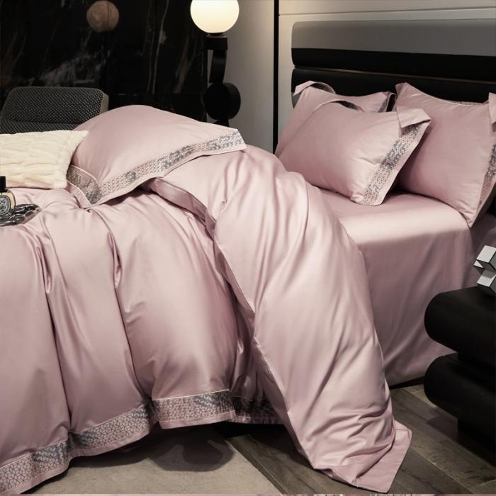 91家纺网 家纺一手货源 找家纺 新款100支长绒棉宽边刺绣套件