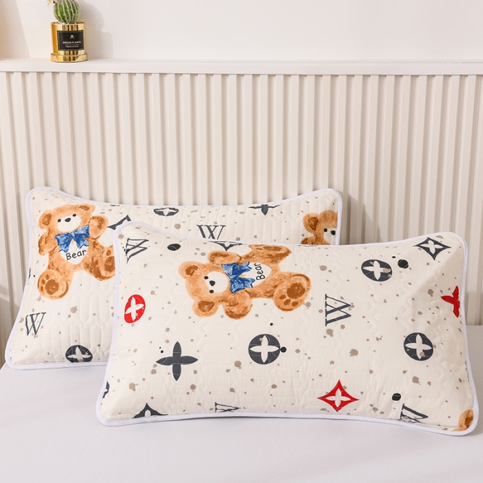 91家纺网 家纺一手货源 找家纺 恋绒 2023新款全棉护理垫防水隔尿垫姨妈垫床盖 潮流小熊