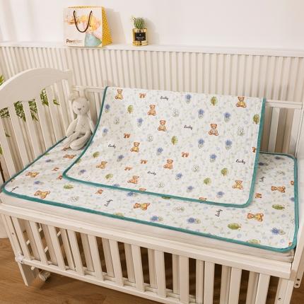 恋绒 2023新款全棉护理垫防水隔尿垫姨妈垫床盖 丛林小熊