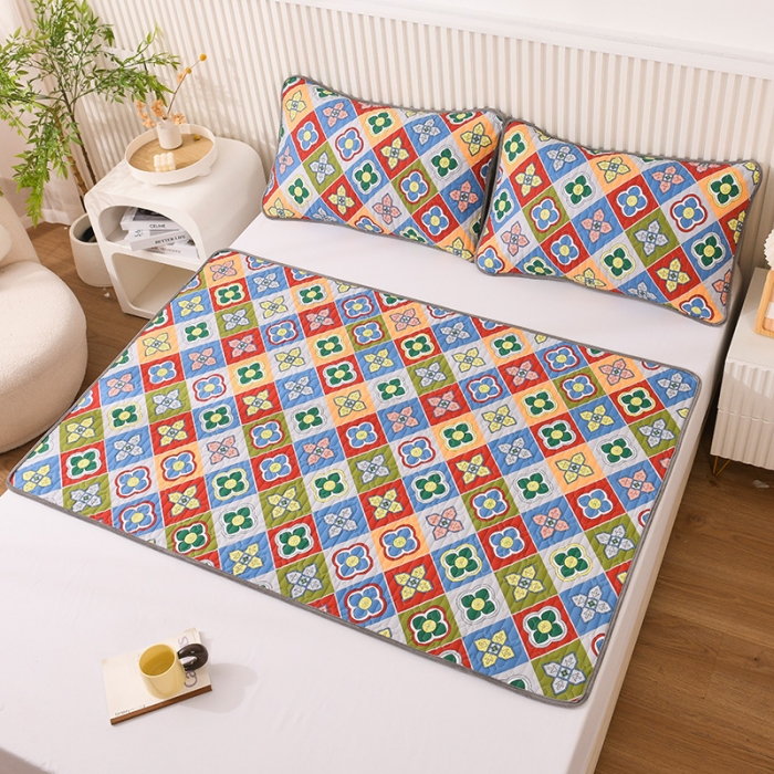 91家纺网 家纺一手货源 找家纺 恋绒 2023新款全棉护理垫防水隔尿垫姨妈垫床盖 克里特