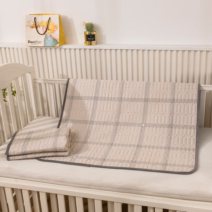 91家纺网 家纺一手货源 找家纺 恋绒 2023新款全棉护理垫防水隔尿垫姨妈垫床盖 美拉德-米