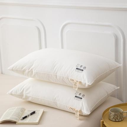 91家纺网 家纺一手货源 找家纺 总织布人 2023新款枕芯A类全棉至简本色舒睡枕护颈羽丝绒荞麦枕头枕芯