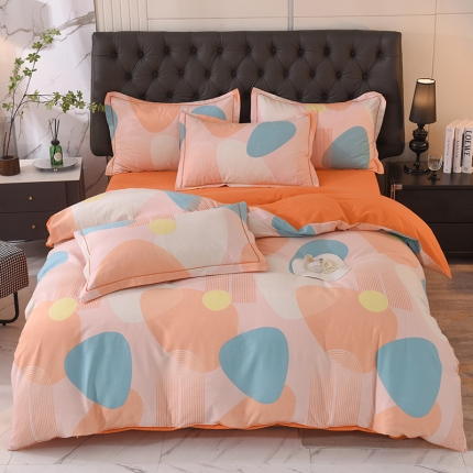 91家纺网 家纺一手货源 找家纺 （总）磨毛世家 2023新款ab版四件套铂金加厚保暖