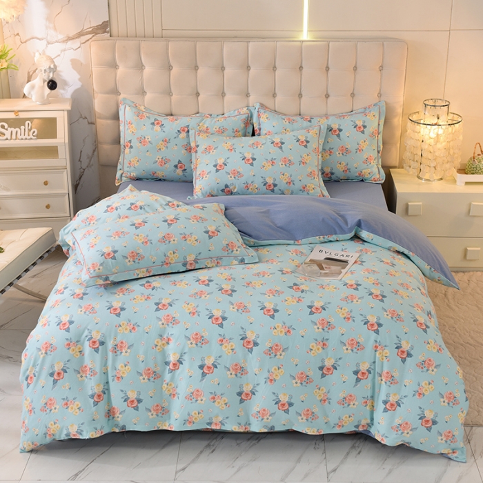 91家纺网 家纺一手货源 找家纺 （总）磨毛世家 2023新款ab版四件套铂金加厚保暖