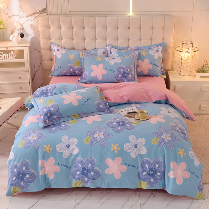 91家纺网 家纺一手货源 找家纺 （总）磨毛世家 2023新款ab版四件套铂金加厚保暖