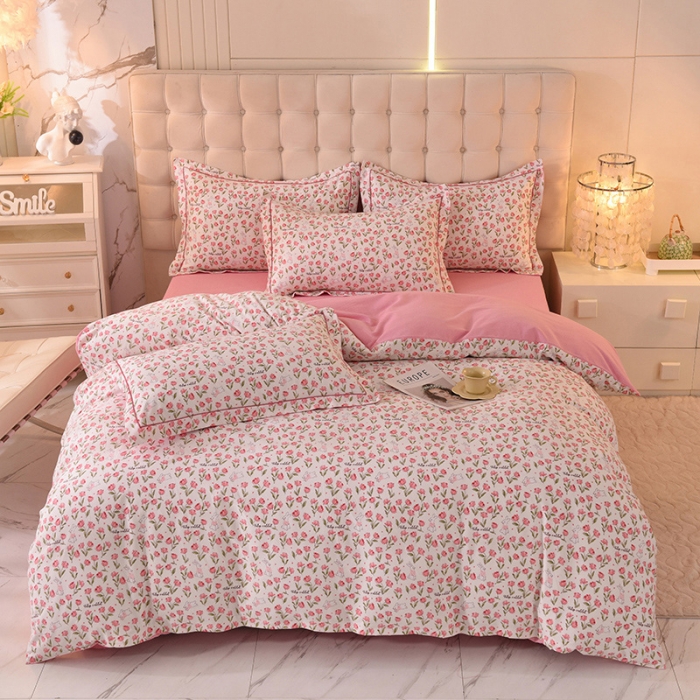 91家纺网 家纺一手货源 找家纺 （总）磨毛世家 2023新款ab版四件套铂金加厚保暖