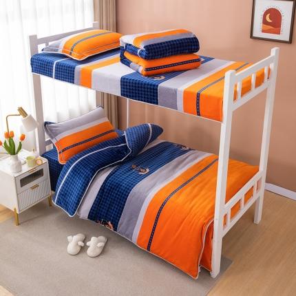 91家纺网 家纺一手货源 找家纺 雨洋 2025新款学生季加厚保暖牛奶绒金貂绒婴儿宝宝学生三件套心动时刻