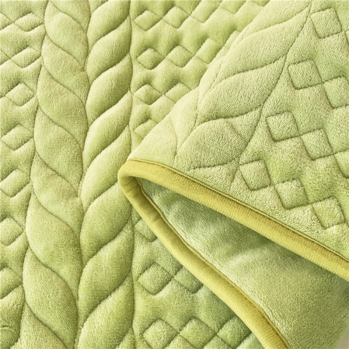 91家纺网 家纺一手货源 找家纺 梦舒羽 2025新款牛奶绒夹棉轻奢枕套枕芯套枕头套 轻奢-抹茶绿