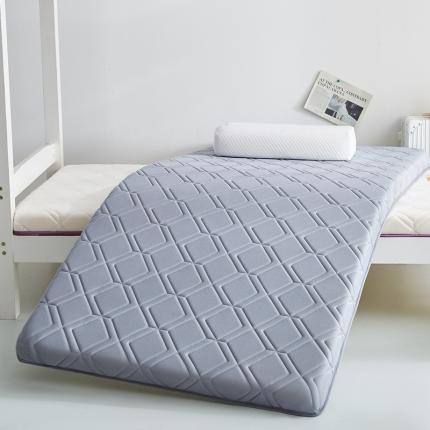 纺孚床垫 2024新款单边乳胶床垫（过年不打烊） 单边乳胶床垫棱形灰