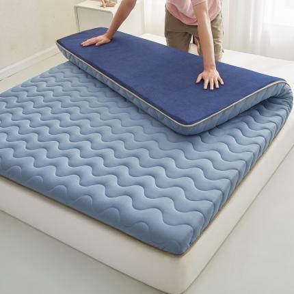 纺孚床垫 2024新款单边乳胶床垫（过年不打烊） 单边乳胶床垫丝带蓝