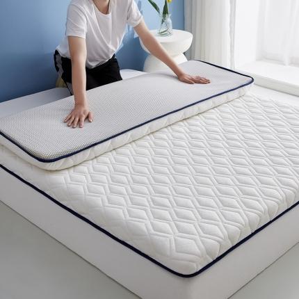 纺孚床垫 2024新款单边乳胶床垫4（过年不打烊） 单边乳胶床垫斜格白