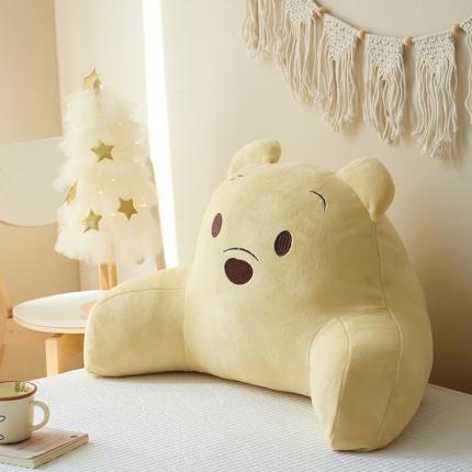 91家纺网 家纺一手货源 找家纺 （总）乐坊 2024新款牛奶绒绣花单人靠垫-风格一