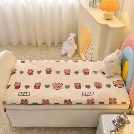 91家纺网 家纺一手货源 找家纺 （总）宝贝优选 2023新款儿童牛奶绒可拆卸床垫床褥儿童床垫