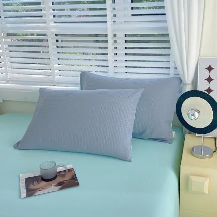 91家纺网 家纺一手货源 找家纺 （总）春皖家纺 2023新款全棉华夫格单枕套-风格二