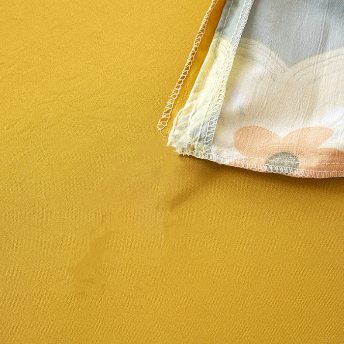 91家纺网 家纺一手货源 找家纺 曼璐家纺 2025新款亲肤水洗棉麻单枕套 闭月羞花