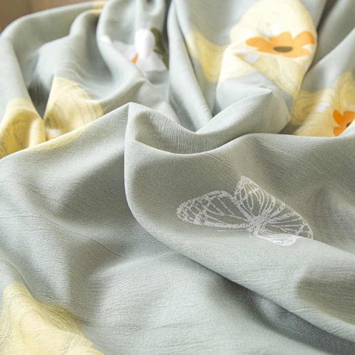 91家纺网 家纺一手货源 找家纺 曼璐家纺 2025新款亲肤水洗棉麻单枕套 闭月羞花
