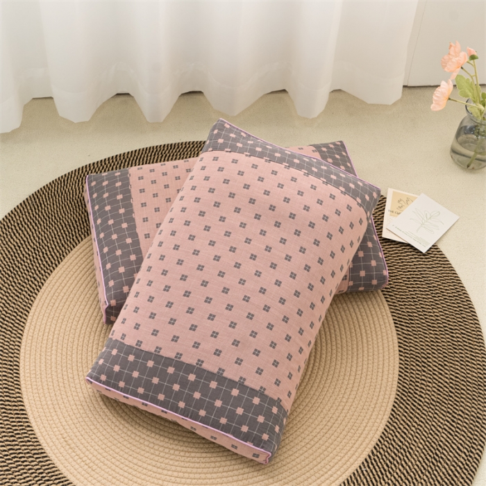 91家纺网 家纺一手货源 找家纺 （总）纽乐 2023新款双层纱荞麦枕