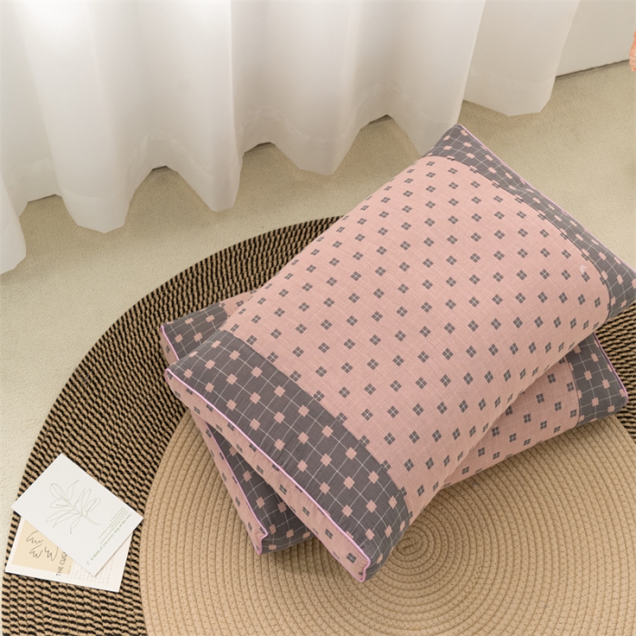 91家纺网 家纺一手货源 找家纺 （总）纽乐 2023新款双层纱荞麦枕