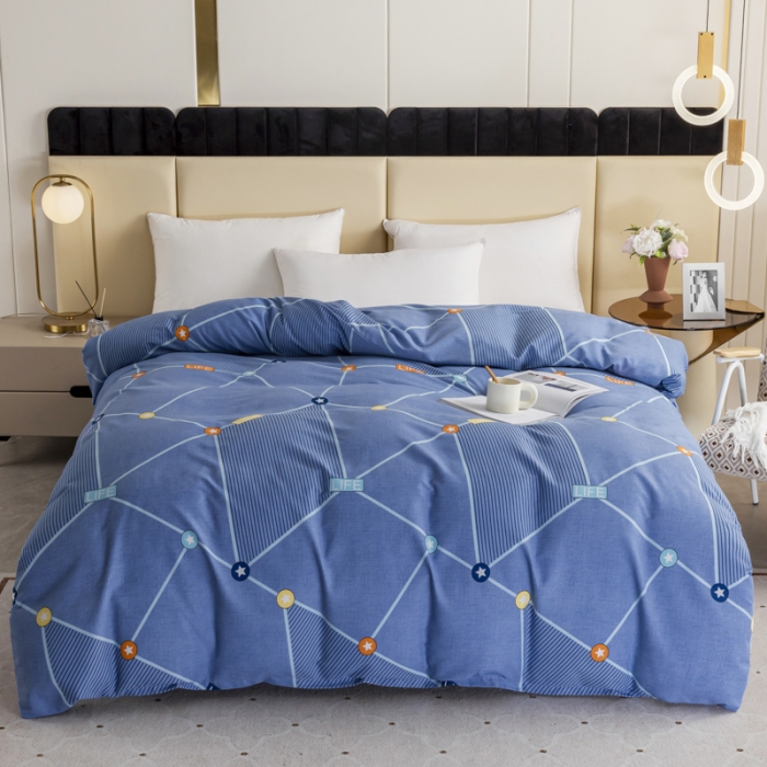 91家纺网 家纺一手货源 找家纺 伊而梦 2023新款全棉磨毛印花四件套系列单品被套 奇趣世界