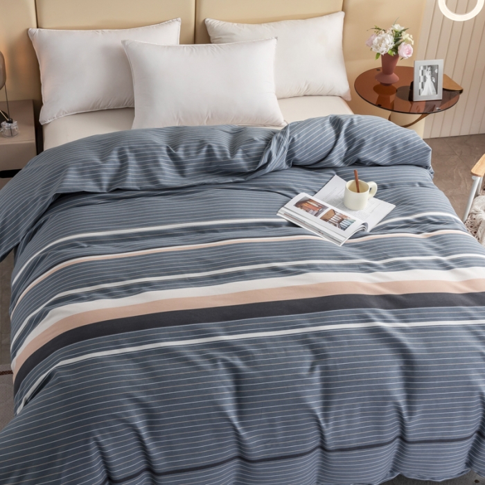 91家纺网 家纺一手货源 找家纺 伊而梦 2023新款全棉磨毛印花四件套系列单品被套 安东尼-绿