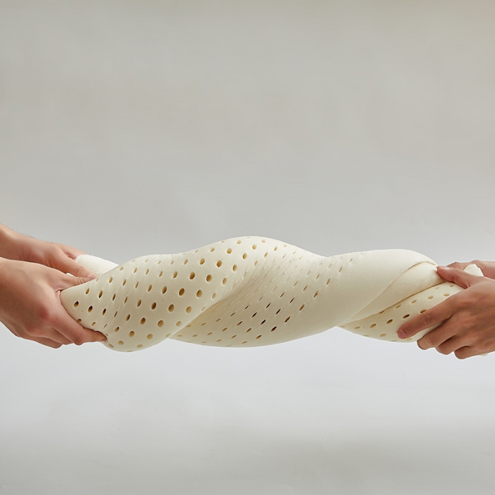 91家纺网 家纺一手货源 找家纺 鼎盛乳胶 2025新款泰国天然乳胶枕成人薄款曲线低枕60*35*5/7