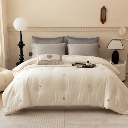 （总）馨宜 2023新款提花剪花羊绒大豆被君庭羊绒大豆被