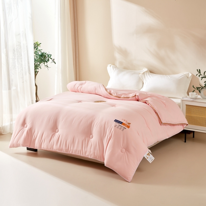 91家纺网 家纺一手货源 找家纺 （总）暖芯优选 2023新款纯色大豆被冬被冬天被子加厚