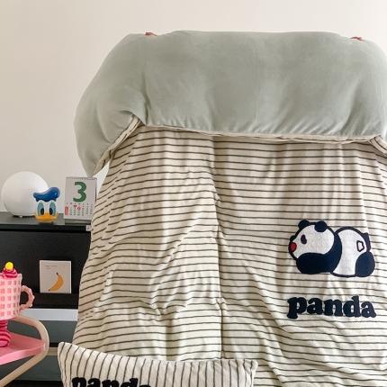 91家纺网 家纺一手货源 找家纺 （总）桃子家居 2023新款A类高克重毛巾绣刺绣米粒美丽绒牛奶绒四件套