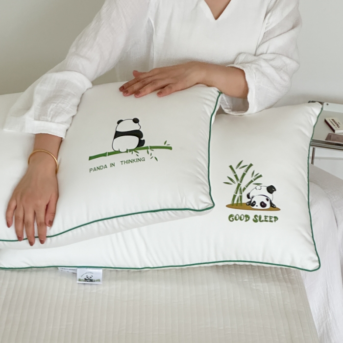 91家纺网 家纺一手货源 找家纺 （总）伟邦枕芯 新款熊猫舒软枕