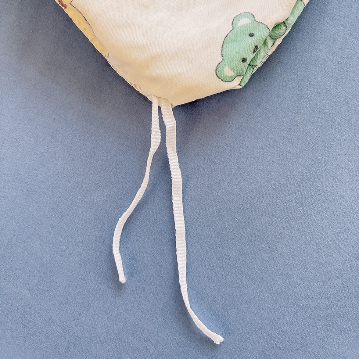 91家纺网 家纺一手货源 找家纺 暖芯优选 2023直播热款超柔水洗棉双层纱四件套 小熊乐园