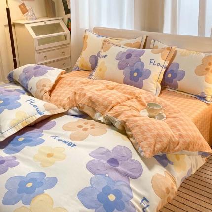 91家纺网 家纺一手货源 找家纺 （总）新印象 2025新款全棉生态磨毛印花四件套