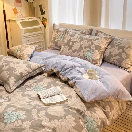 91家纺网 家纺一手货源 找家纺 （总）新印象 2025新款全棉生态磨毛印花四件套