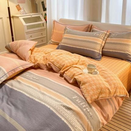 91家纺网 家纺一手货源 找家纺 （总）新印象 2025新款全棉生态磨毛印花四件套