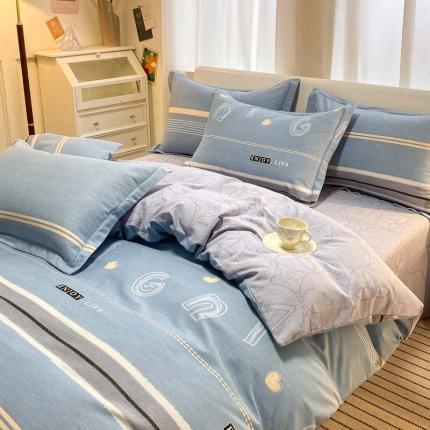 91家纺网 家纺一手货源 找家纺 （总）新印象 2025新款全棉生态磨毛印花四件套